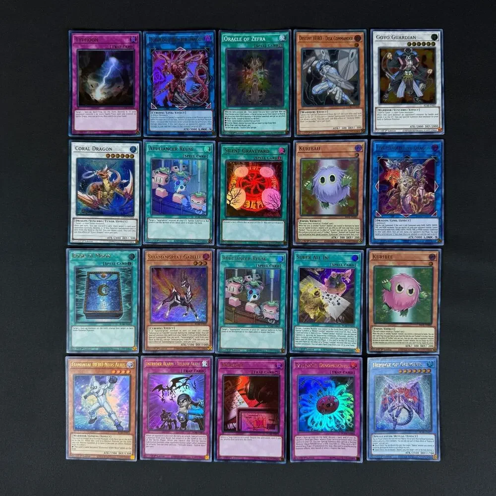 lot of 20 yu-gi-oh! holo cards vintage/modern 1st edition/regular yugioh
